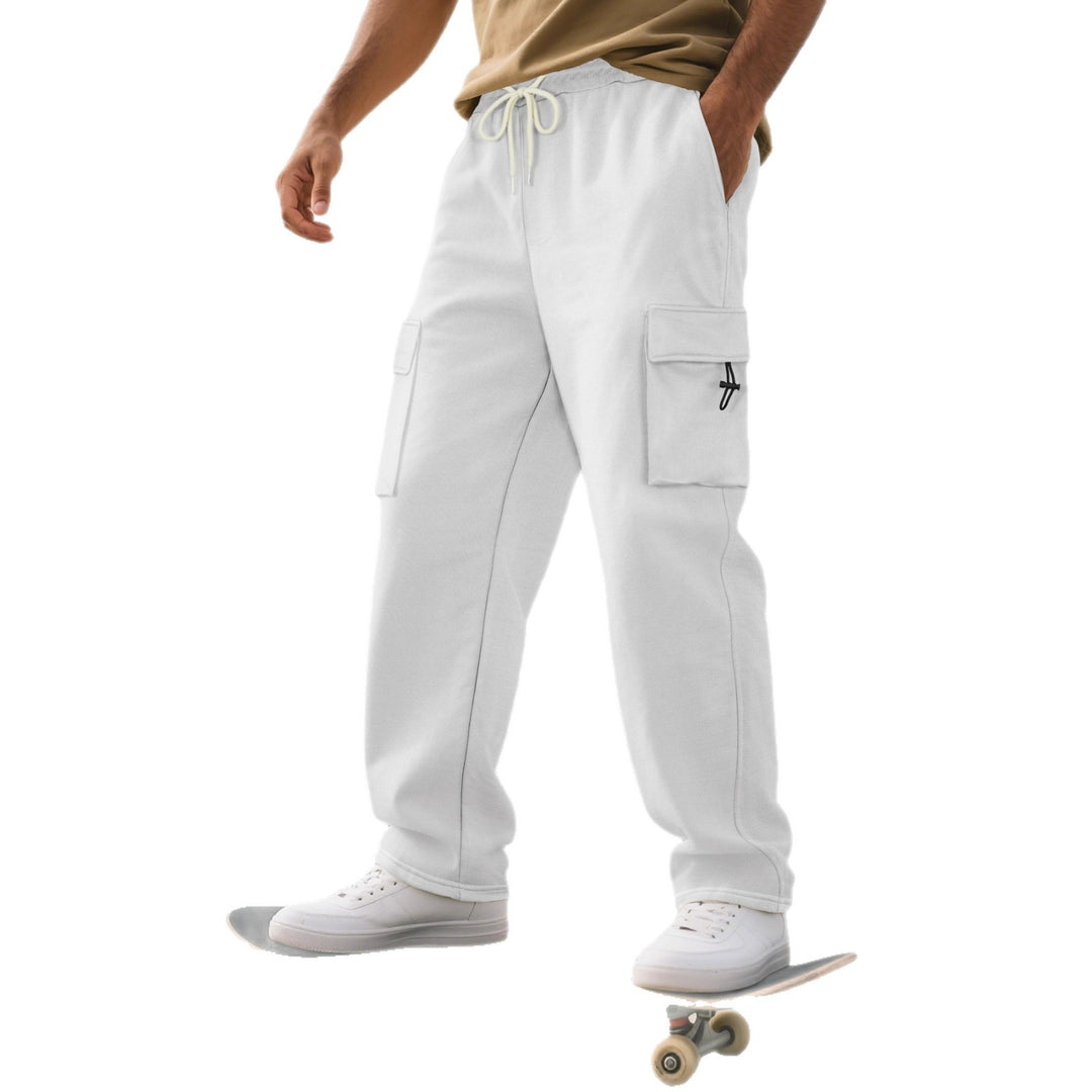 Herren Sportliche Cargo-Hose mit praktischen Taschen und elastischem Bund Aliams