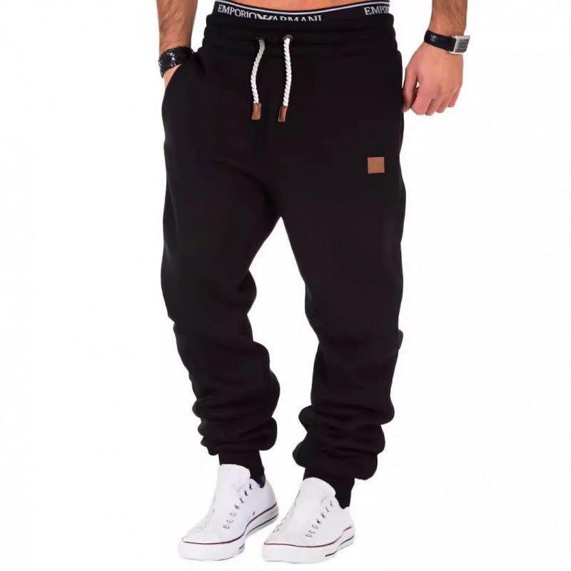Herren bequeme Sporthose mit verstellbarem Kordelzug und seitlichen Taschen Aliams