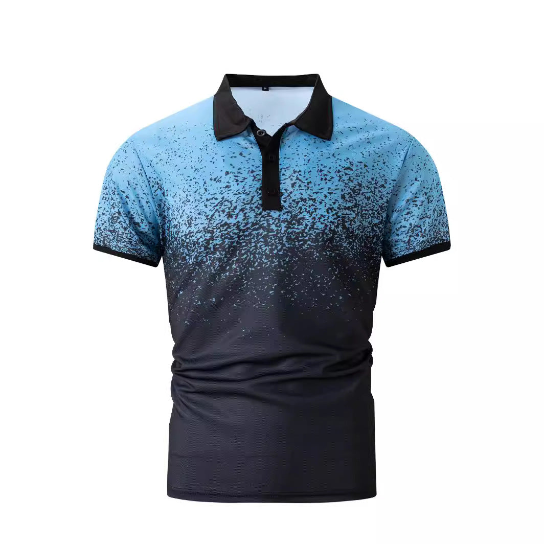 Herren-Gradient-Druck-Performance-Polohemd Aliams