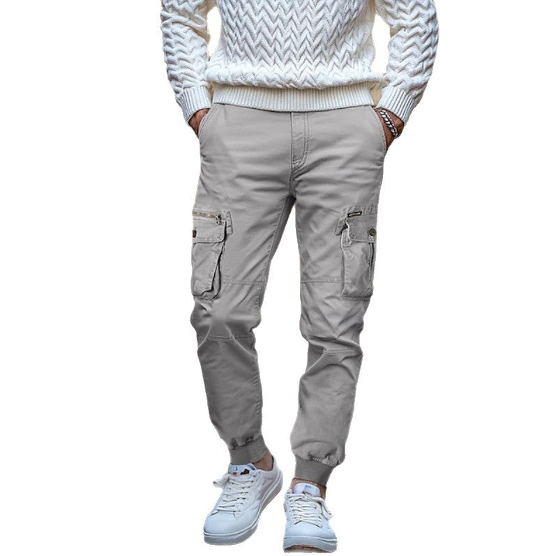 Herren Cargo-Hose mit mehrfachen Taschen und flexibler Passform Aliams