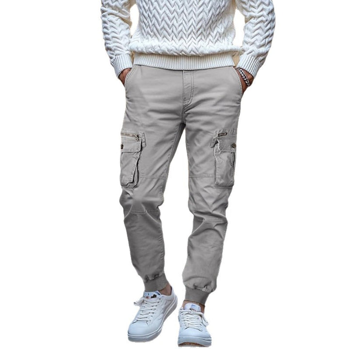 Herren Cargo-Hose mit mehrfachen Taschen und flexibler Passform Aliams