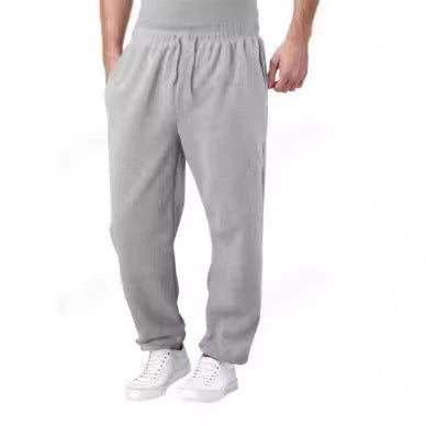 Herren bequeme Jogginghose mit elastischem Bund und seitlichen Taschen Aliams