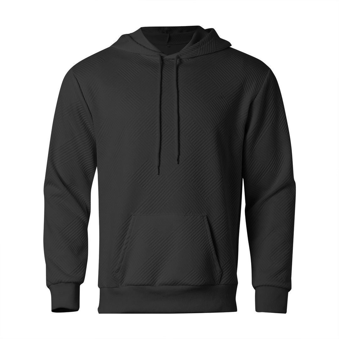 Herren Kapuzenpullover mit strukturiertem Design und praktischer Kängurutasche Aliams