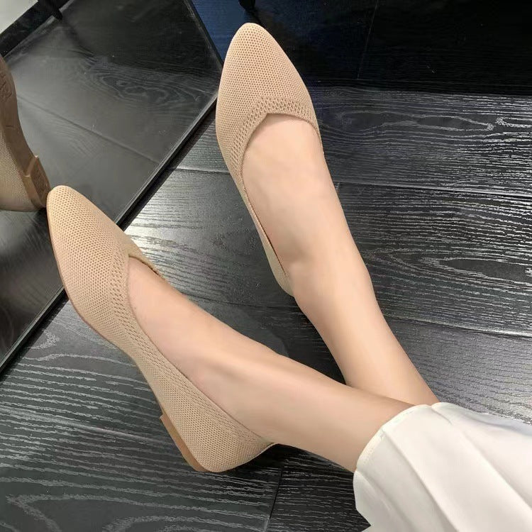 Damen Elegante und Atmungsaktive Ballerinas mit Flexiblem Fußbett Aliams