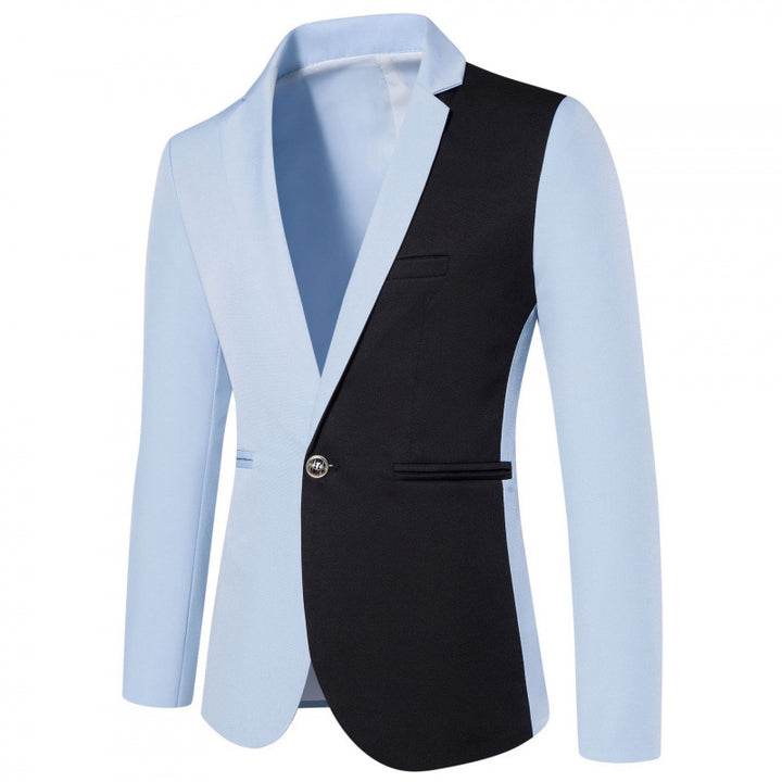Herren Zweifarbiger Blazer mit modernem Schnitt und Taschen Aliams