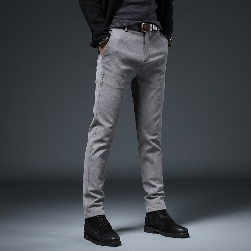 Herren elegante und schlanke Chinohose Aliams