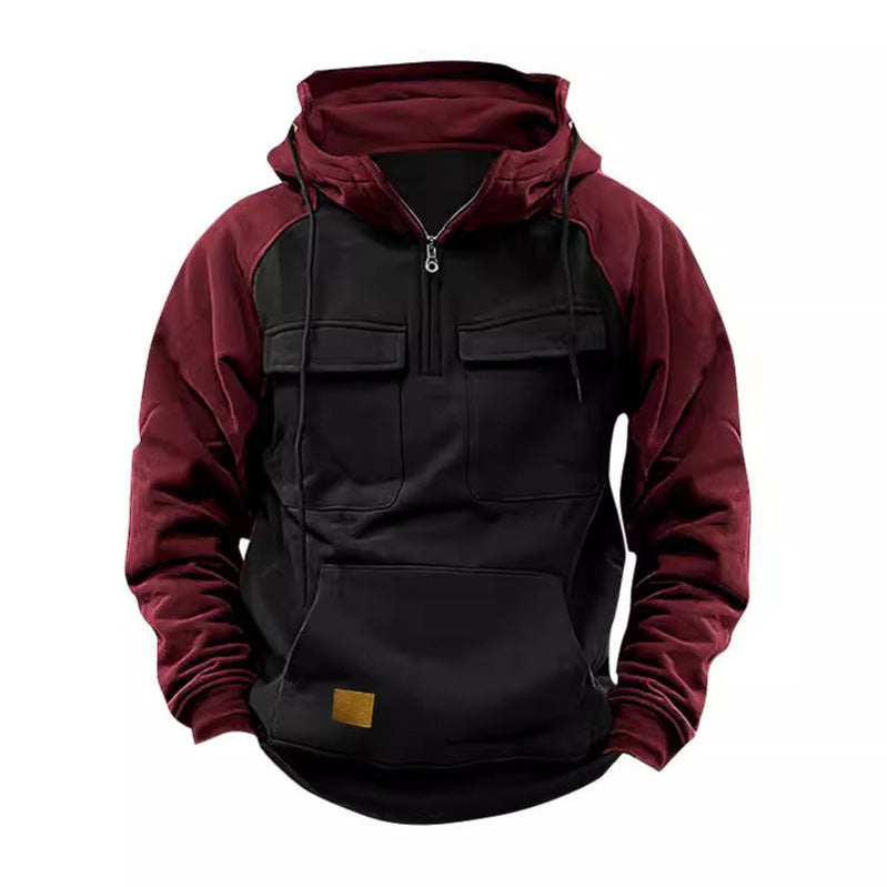 Herren Funktioneller Hoodie mit praktischen Taschen und innovativem Design Aliams