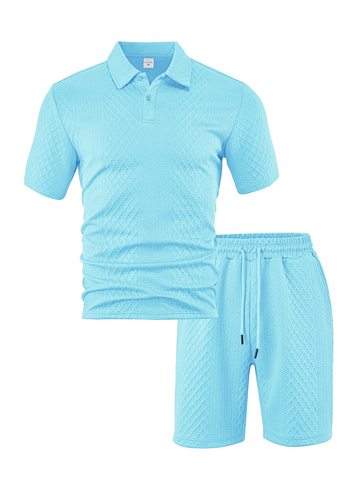 Herren Sportliches Poloshirt mit Shorts Aliams