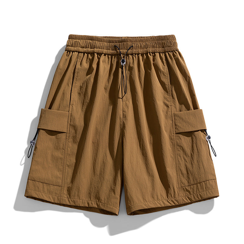 Herren Cargo-Shorts mit praktischen Seitentaschen und elastischem Bund Aliams