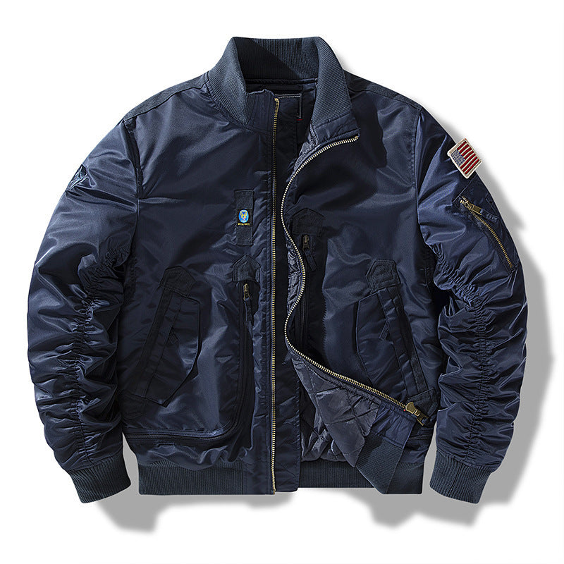 Herren Bomberjacke mit technischen Details und praktischen Taschen Aliams