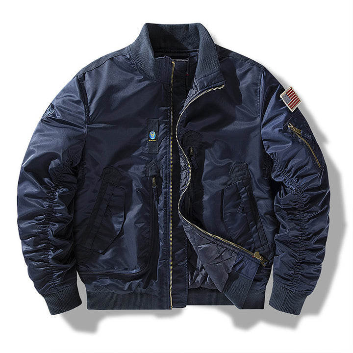 Herren Bomberjacke mit technischen Details und praktischen Taschen Aliams