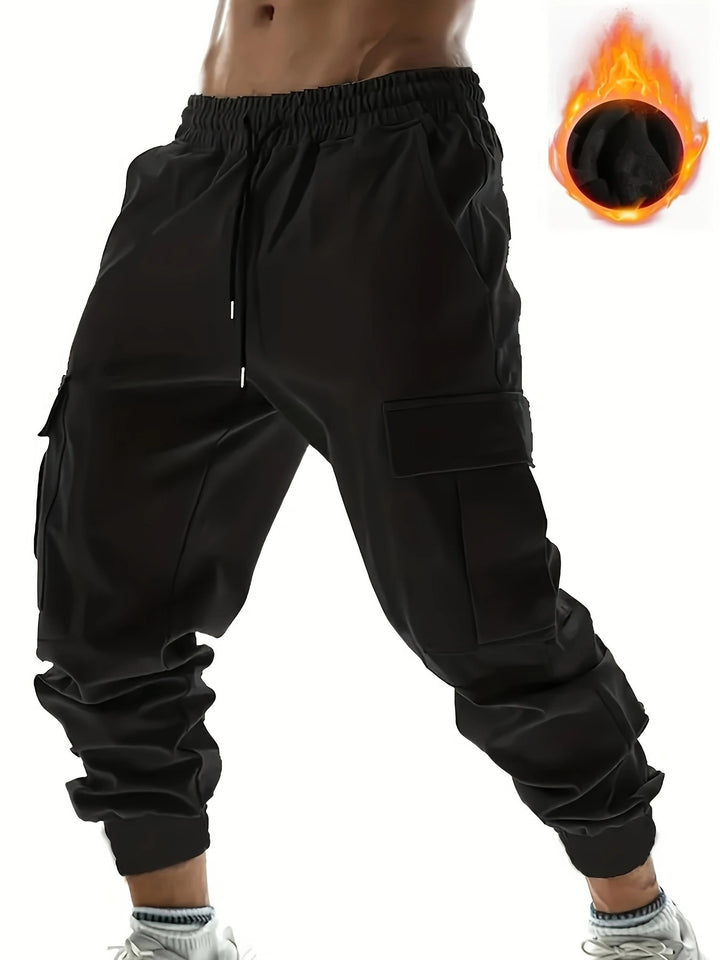 HerrenCargohose mit elastischem Bund und vielseitigen Taschen Aliams