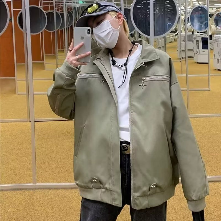 Unisex lässige Utility-Jacke mit funktionsgerechten Details Aliams