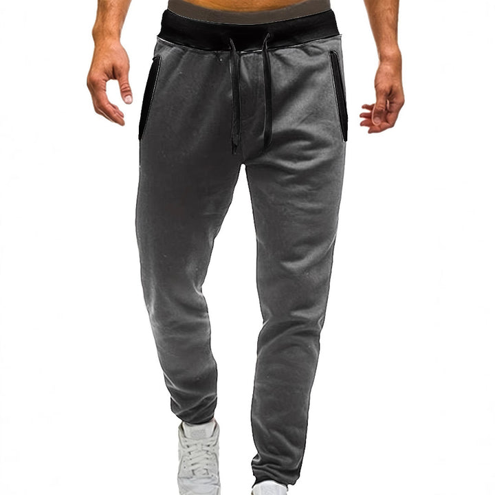 Herren Sportliche Jogginghose mit eingearbeiteten Seitentaschen und verstellbarem Kordelzug Aliams