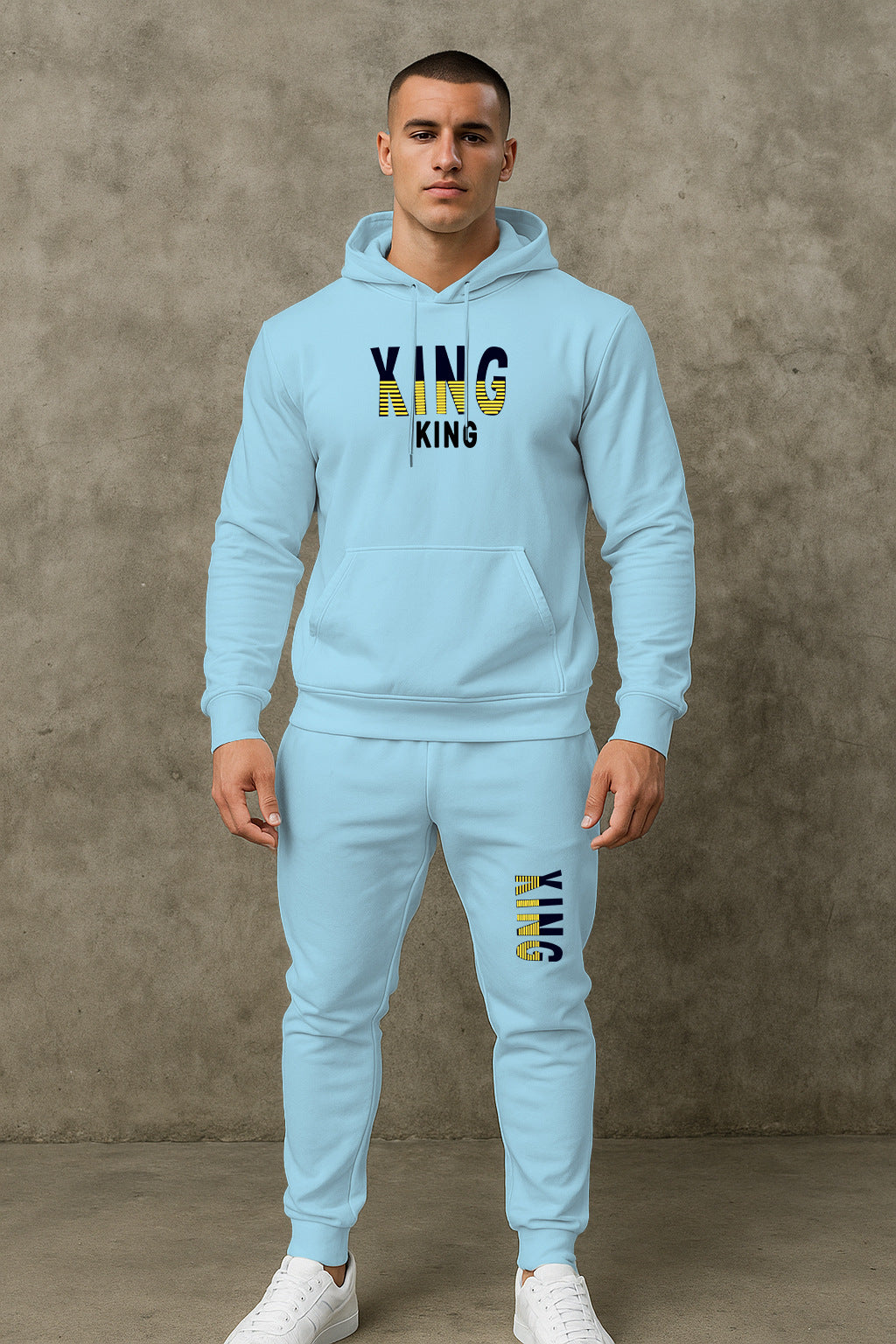 Herren sportives Hoodie- und Jogginghose-Set Aliams