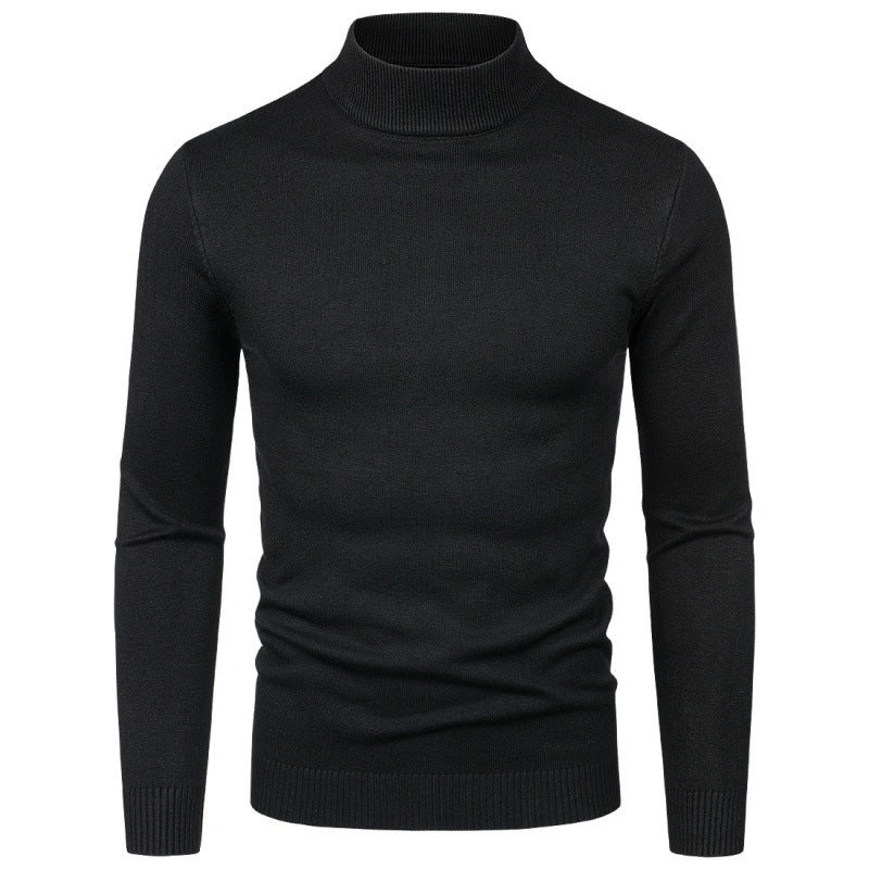 Herren eleganter Rollkragenpullover aus feiner Baumwollmischung Aliams