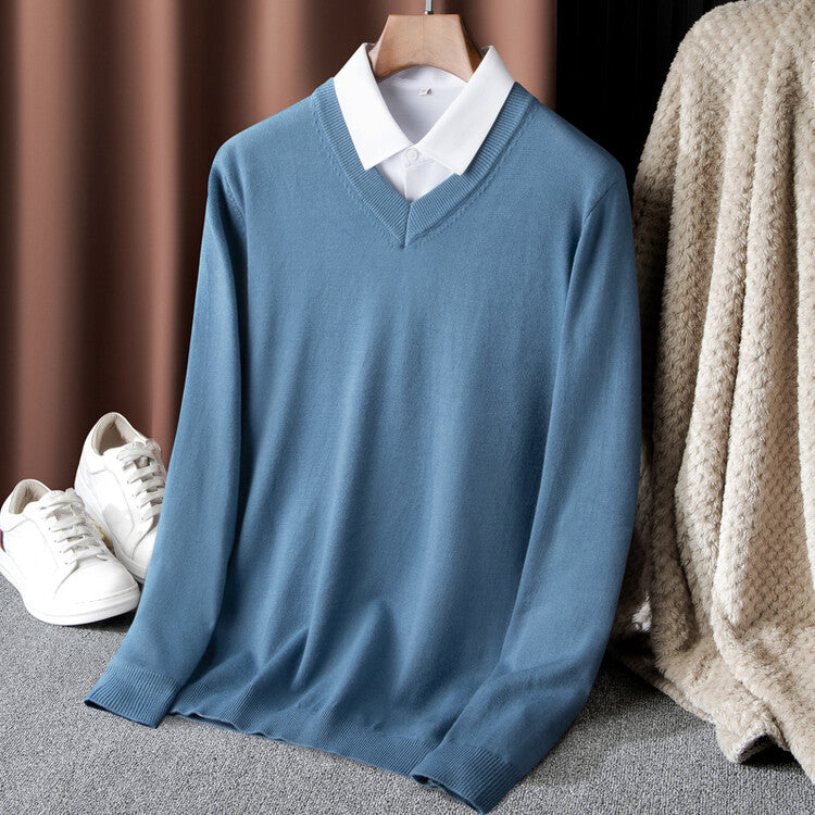 Herren V-Ausschnitt Pullover Aliams