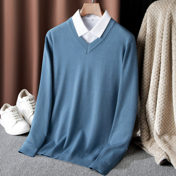 Herren V-Ausschnitt Pullover Aliams