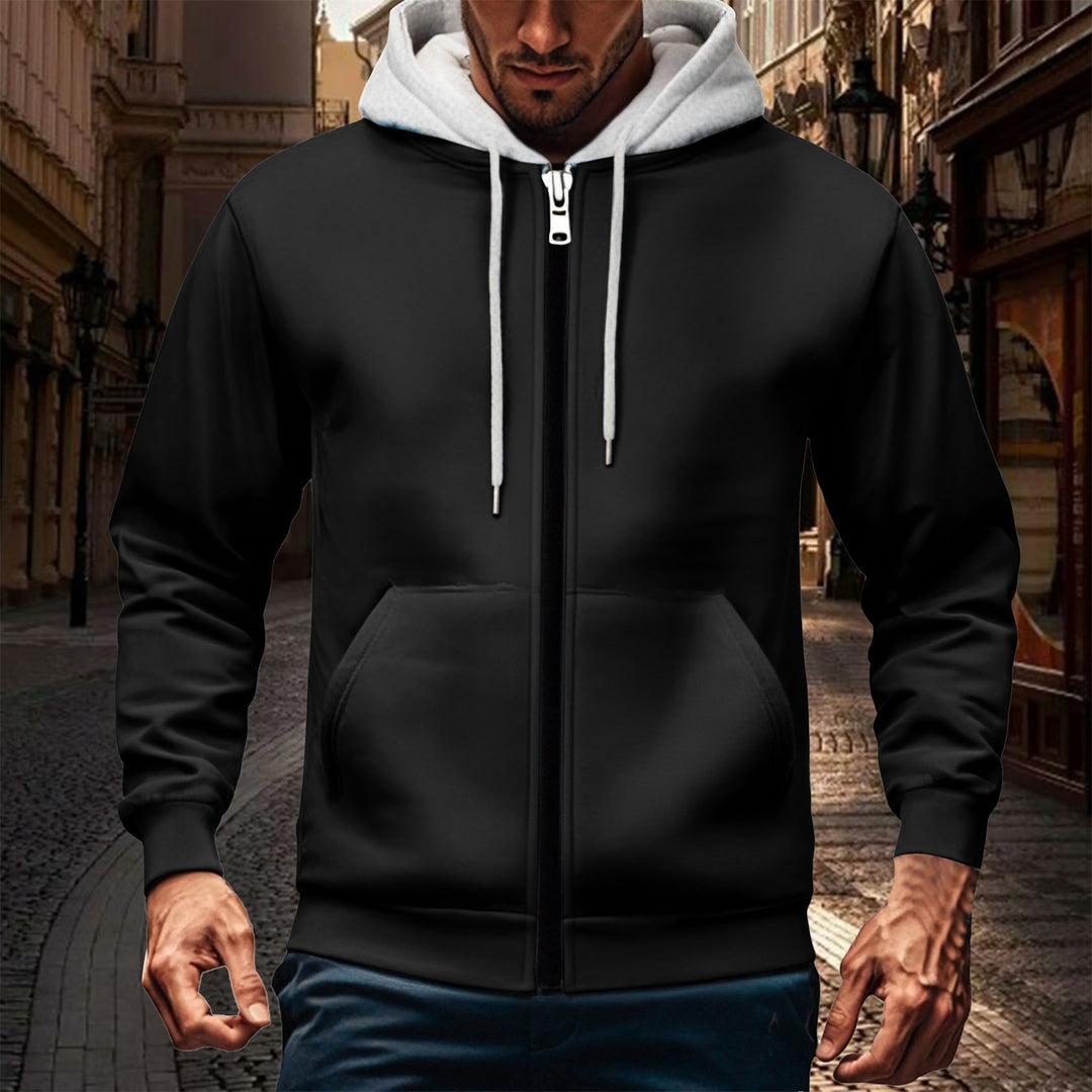 Herren Kapuzenjacke mit doppellagigem Material Aliams