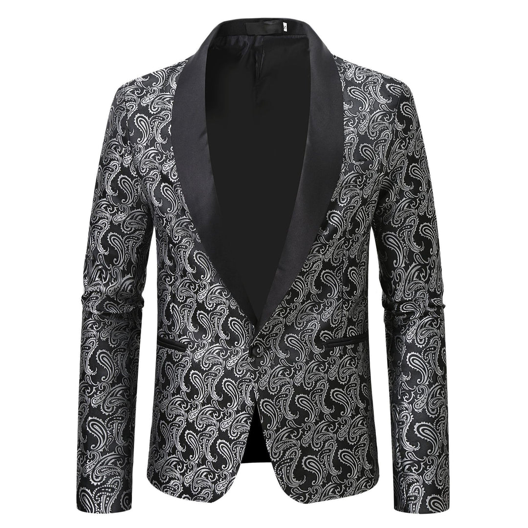 Herren extravagante Smokingjacke mit Paisleymuster Aliams