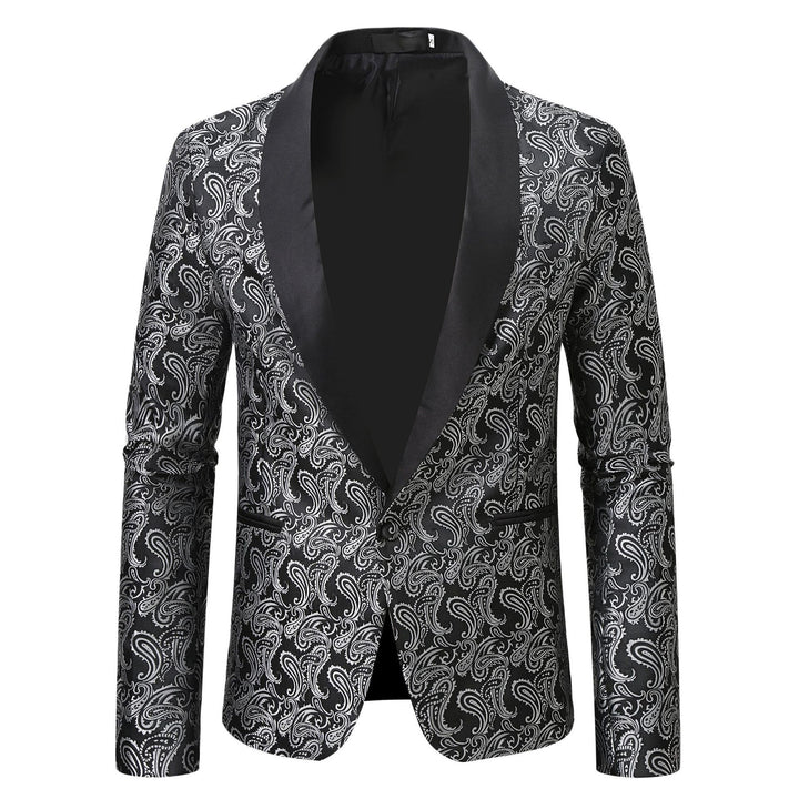 Herren extravagante Smokingjacke mit Paisleymuster Aliams