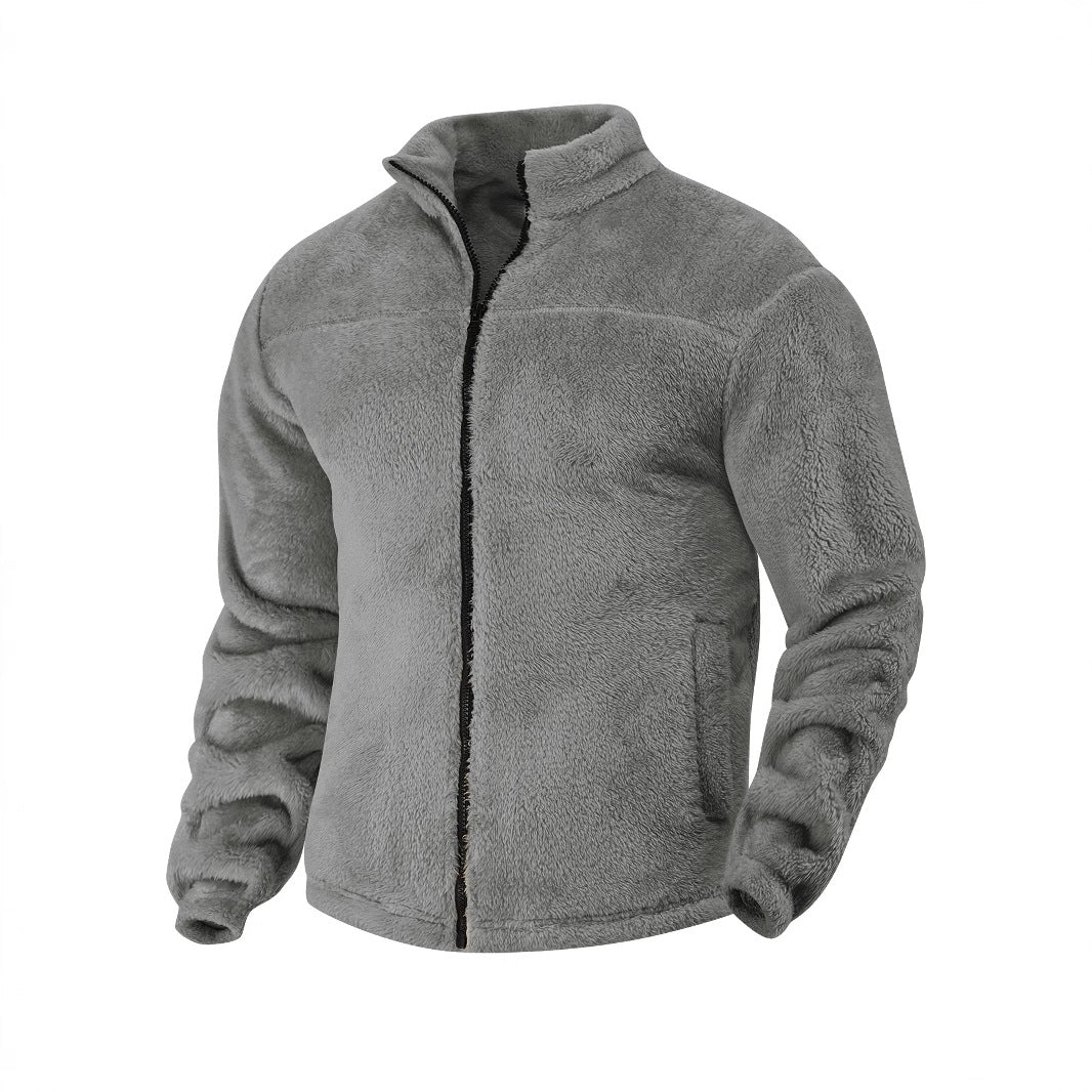Herren Fleece-Jacke mit hohem Kragen und weichem Innenfutter Aliams