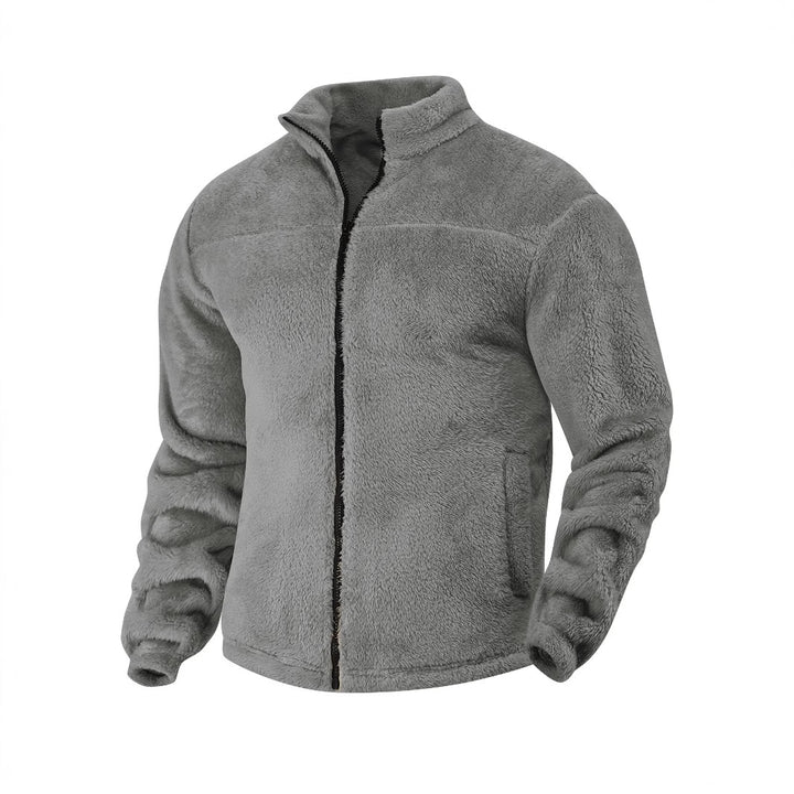 Herren Fleece-Jacke mit hohem Kragen und weichem Innenfutter Aliams