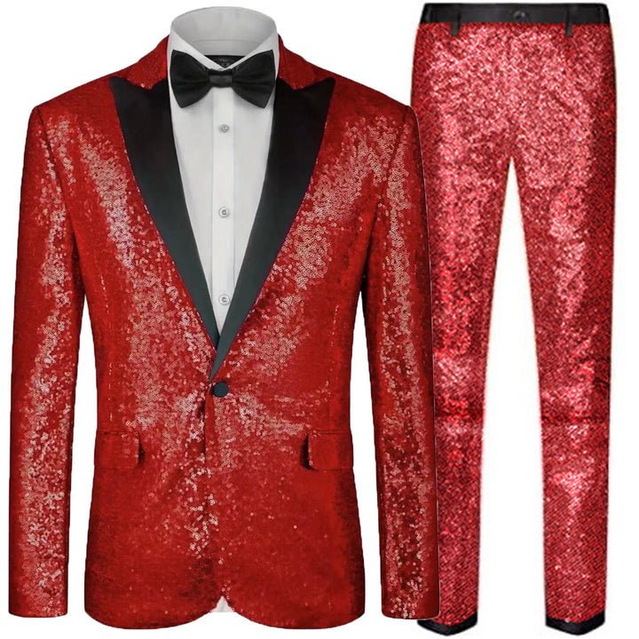 Herren eleganter Paillettenanzug im festlichen Design Aliams