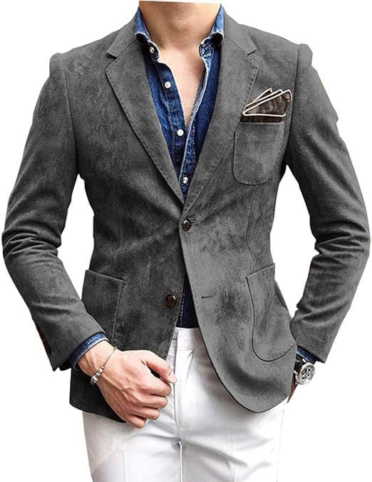 Herren eleganter Samtblazer mit modernem Schnitt und edlen Details Aliams