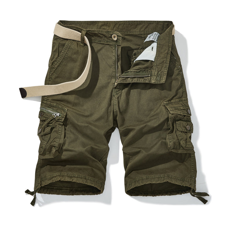 Herren Cargo-Shorts mit vielseitigen Funktionstaschen und verstellbarem Gurt Aliams