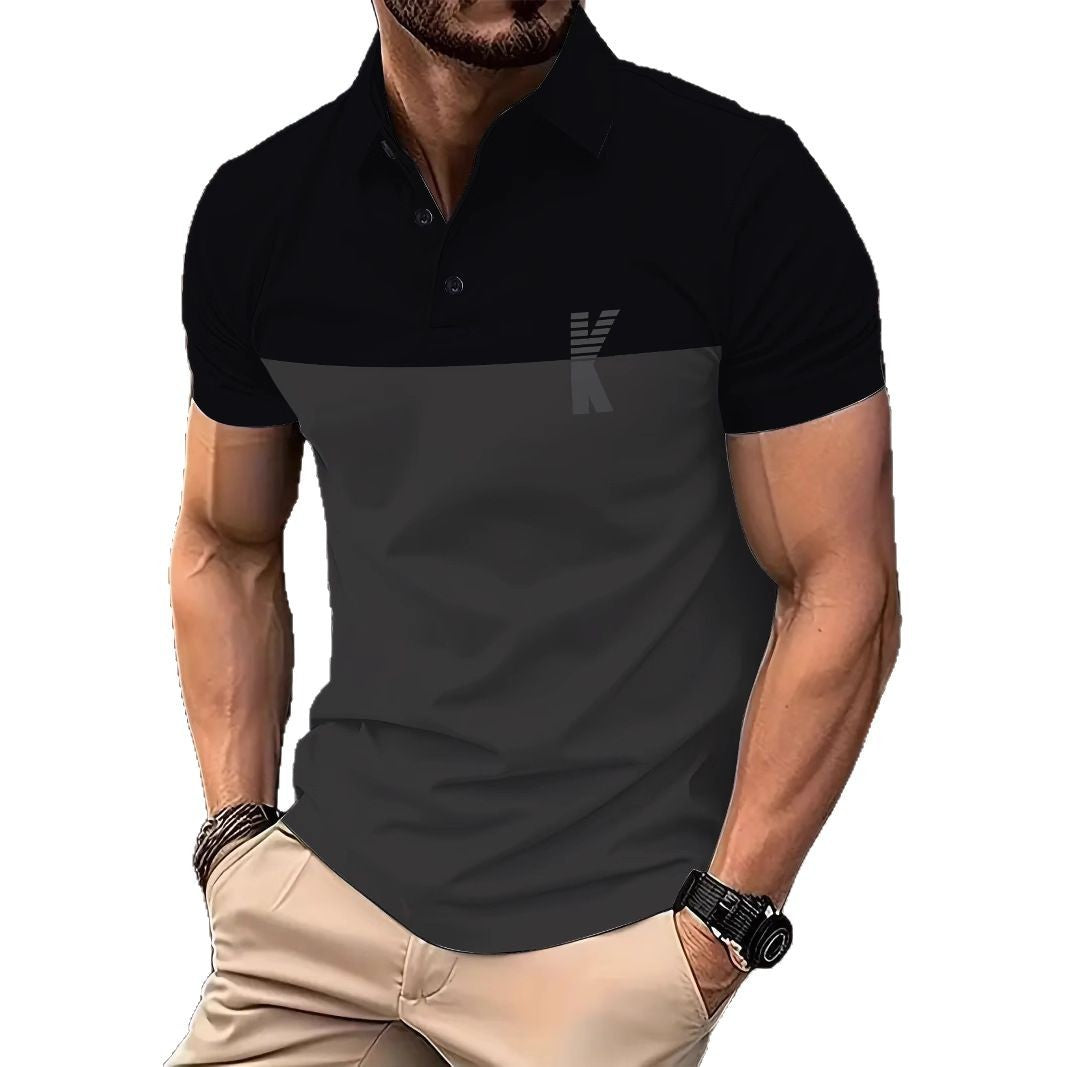 Herren Poloshirt mit sportlichem Design und atmungsaktivem Material Aliams