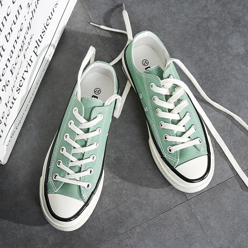 Damen Canvas Sneakers Im Klassischen Retro-Stil mit Bequemer Gummisohle und Schnelltrocknendem Obermaterial Aliams