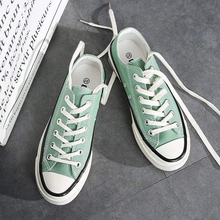 Damen Canvas Sneakers Im Klassischen Retro-Stil mit Bequemer Gummisohle und Schnelltrocknendem Obermaterial Aliams