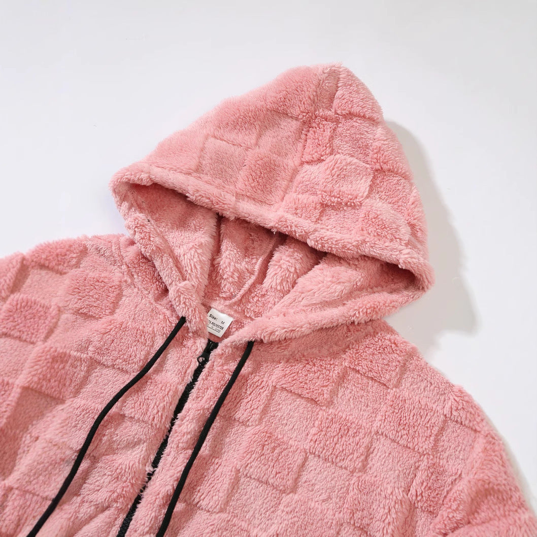 Herren Fleecejacke mit strukturiertem Design und praktischem Reißverschluss Aliams