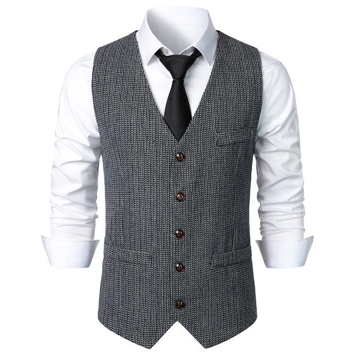 Herren elegante Steppweste mit modernem Schnitt und feinen Details Aliams