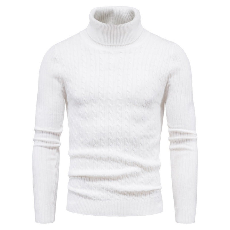 Herren Rollkragenpullover mit Zopfmuster Aliams