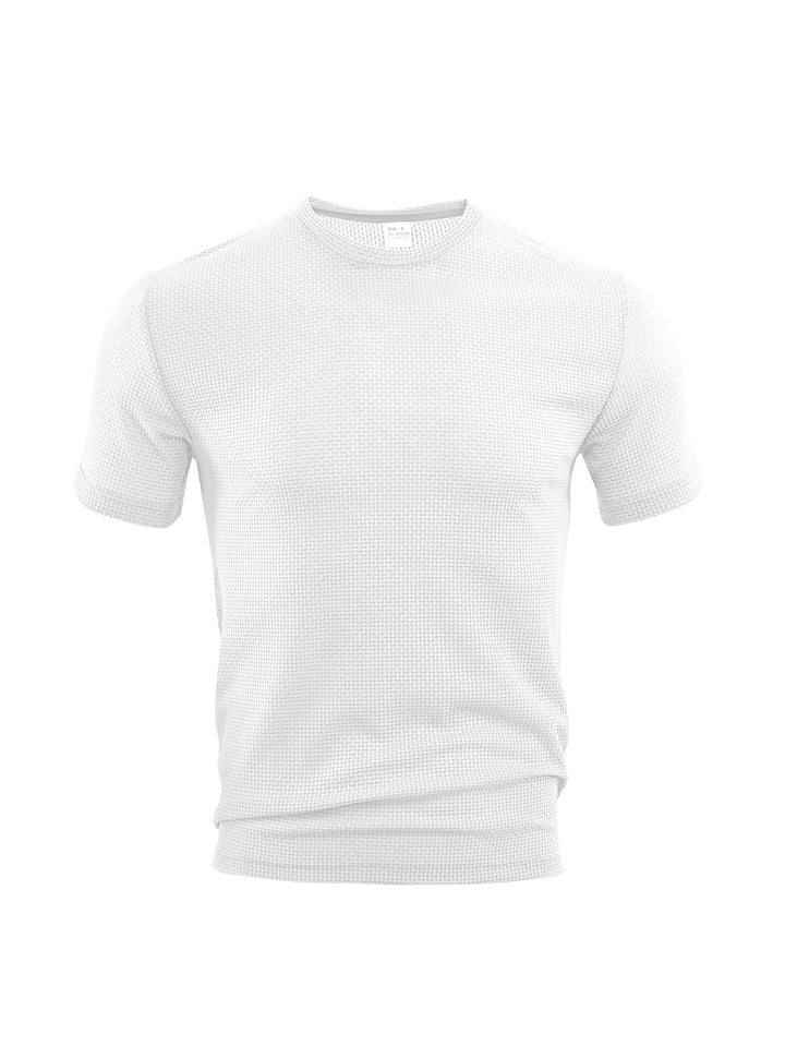 Herren funktionales Kurzarmshirt mit strukturiertem Material Aliams