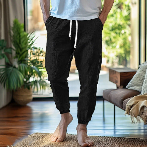 Herren Freizeithose mit individuell verstellbarem Bund und seitlichen Belüftungseinsätzen Aliams