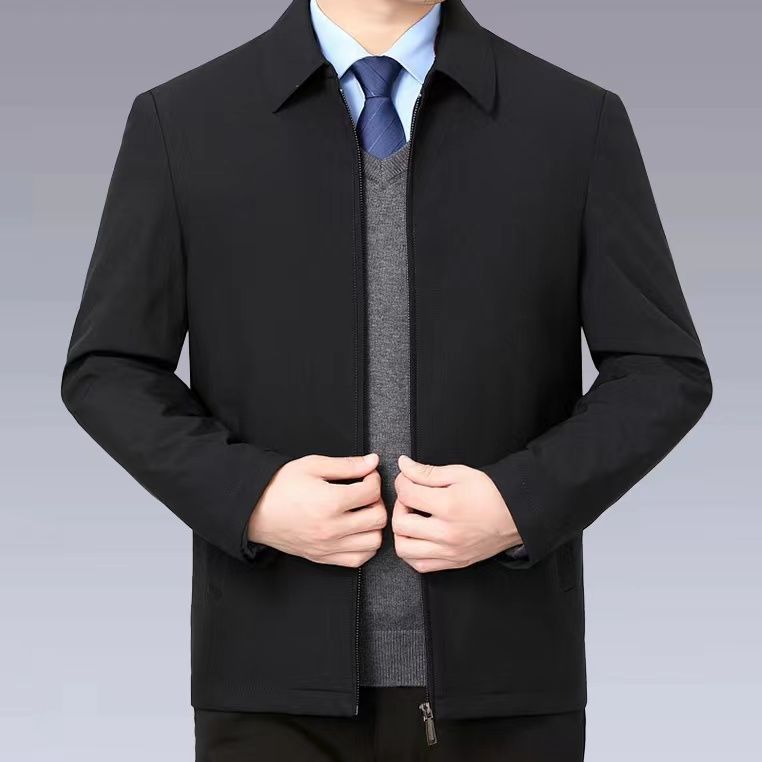 Herren temperaturregulierende Übergangsjacke mit praktischem Stehkragen Aliams