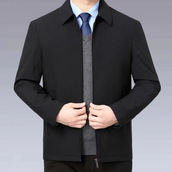 Herren temperaturregulierende Übergangsjacke mit praktischem Stehkragen Aliams