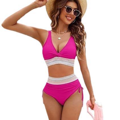 Damen Hochgeschnittener Verstellbarer Bikini Set mit Stilvollem Design Aliams