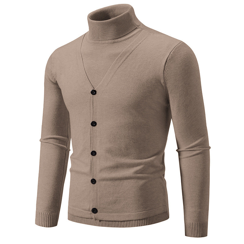 Herren eleganter und kuscheliger Rollkragenpullover Aliams