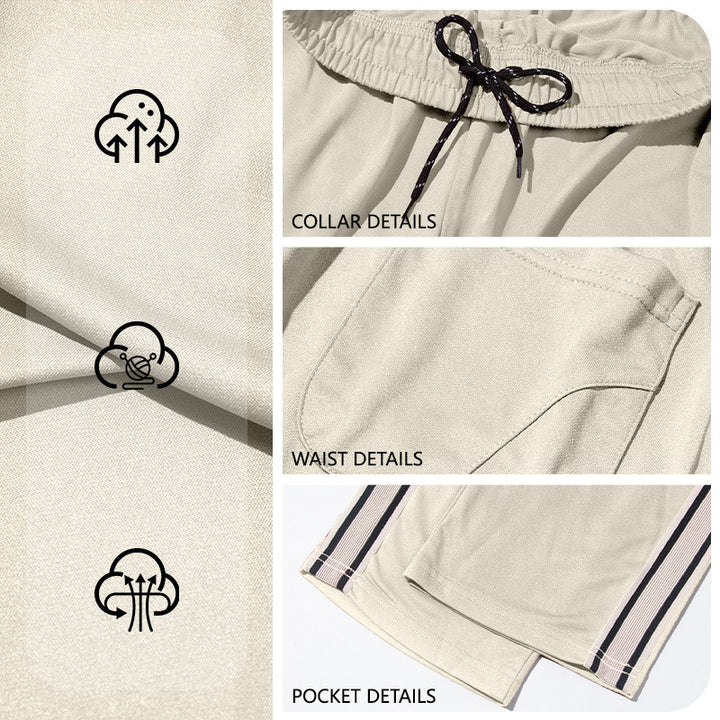 Herren Sportliche Trainingshose mit seitlichen Streifen Aliams