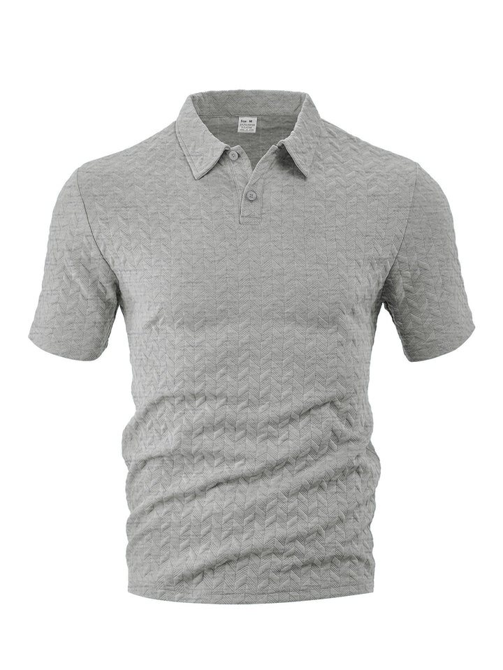 Herren Poloshirt mit strukturiertem Obermaterial und modernem Schnitt Aliams