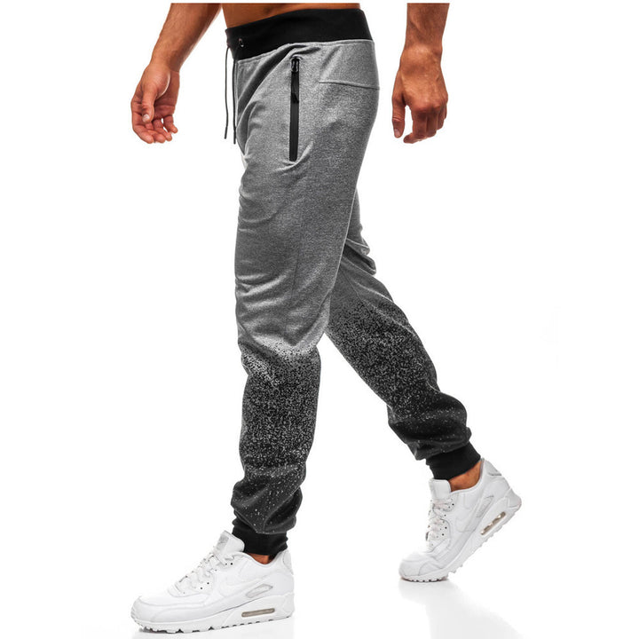 Herren Fitness-Hose mit atmungsaktivem Material und seitlichen Reißverschlüssen Aliams