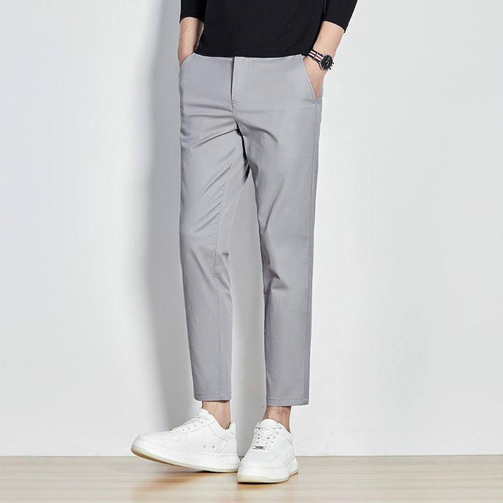 Herren Chinohose mit schmalem Schnitt und elastischem Bund Aliams