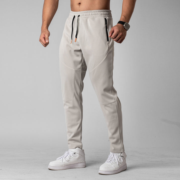 Herren Sportliche Jogginghose mit innovativer atmungsaktiver Struktur und praktischen Reißverschlusstaschen Aliams