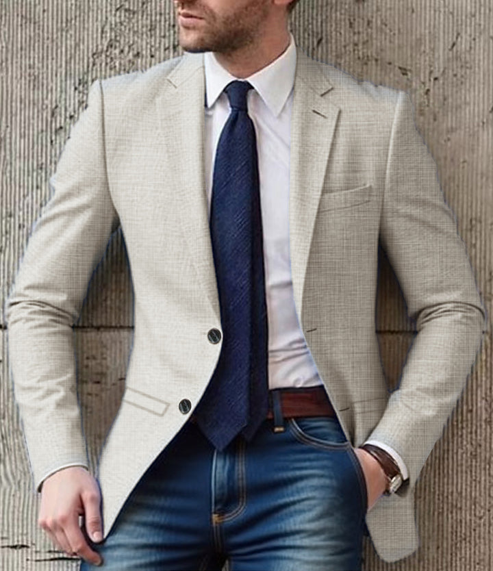 Herren eleganter und strukturierter Blazer mit modischen Details Aliams