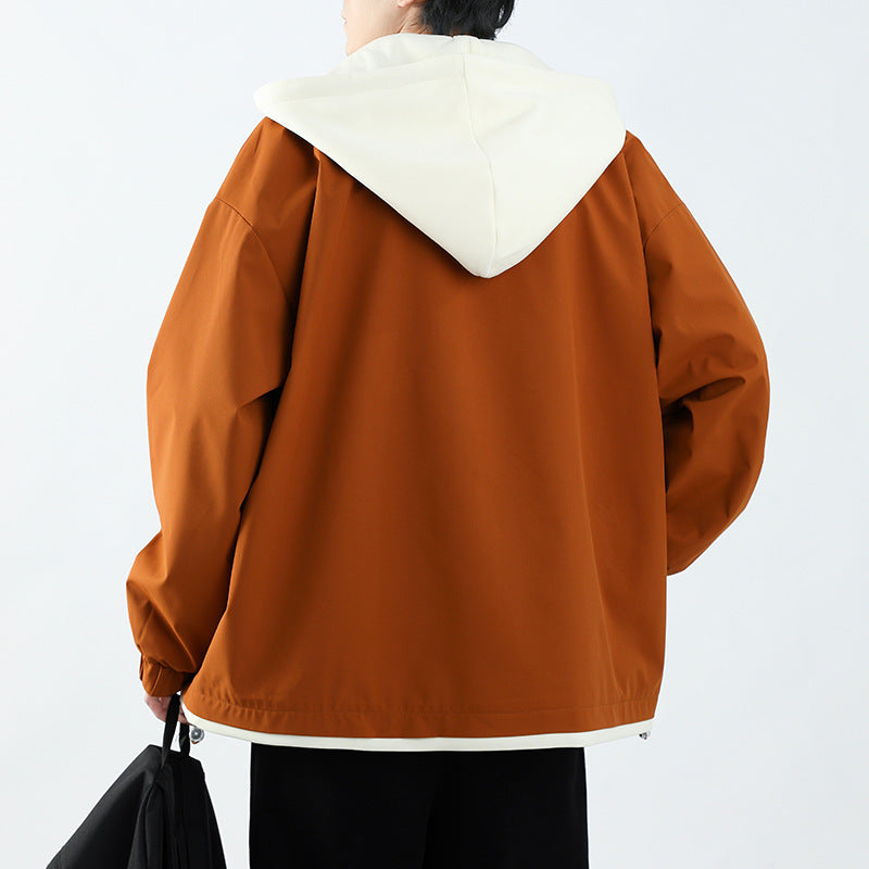 Herren Übergangsjacke mit Hoodie und praktischen Taschen Aliams