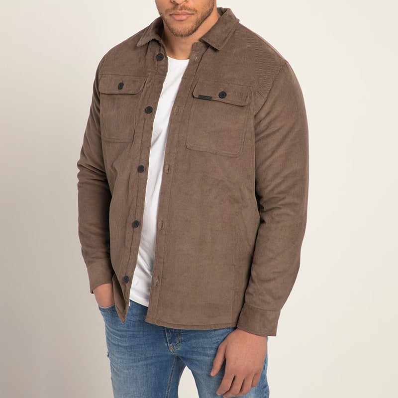 Herren Cordjacke mit praktischen Brusttaschen und modernem Schnitt Aliams